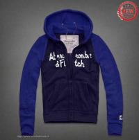 heren abercrombie and fitch pullover full-zip blauw Mode Vintage phet6401